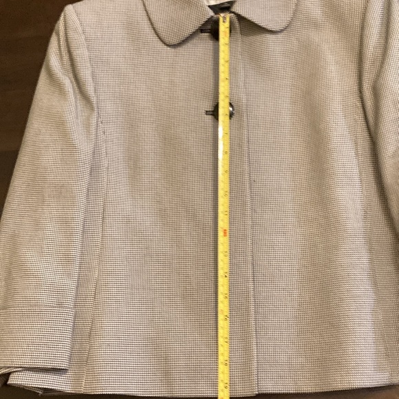 Tahari Houndstooth blazer jacket and skirt suit size 14 classy business suit - Picture 14 of 17